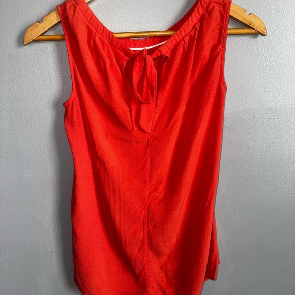 Boden Women's Top Orange Coral Sleeveless Tie Back Spring Summer Boho Size 6 EUC - Picture 4 of 10